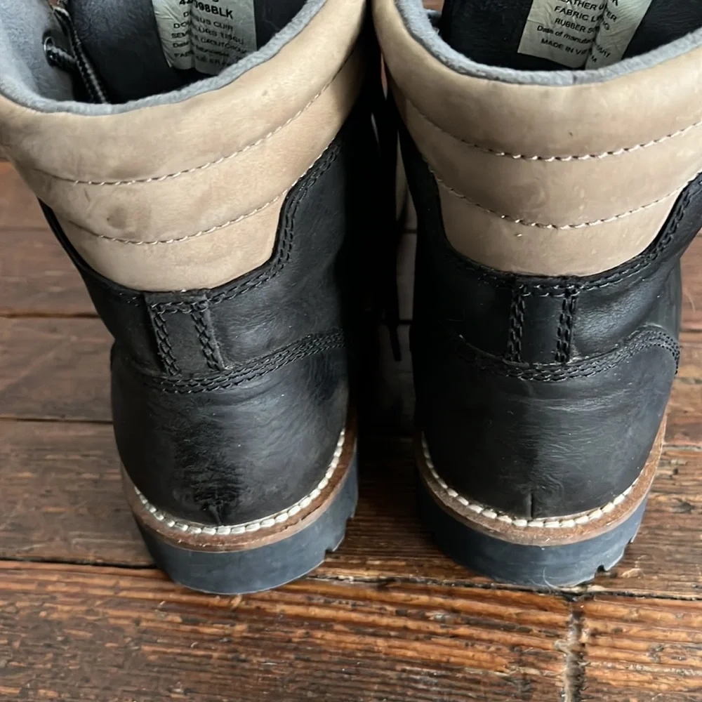Kodiak black leather waterproof hiking boots men’s 8.5